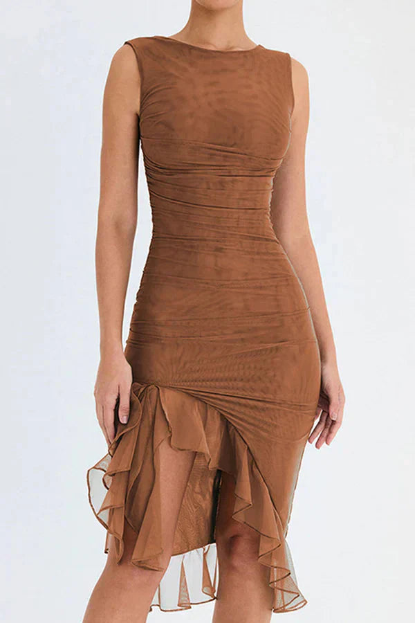 Charlotte - Ruffled Midi Dress